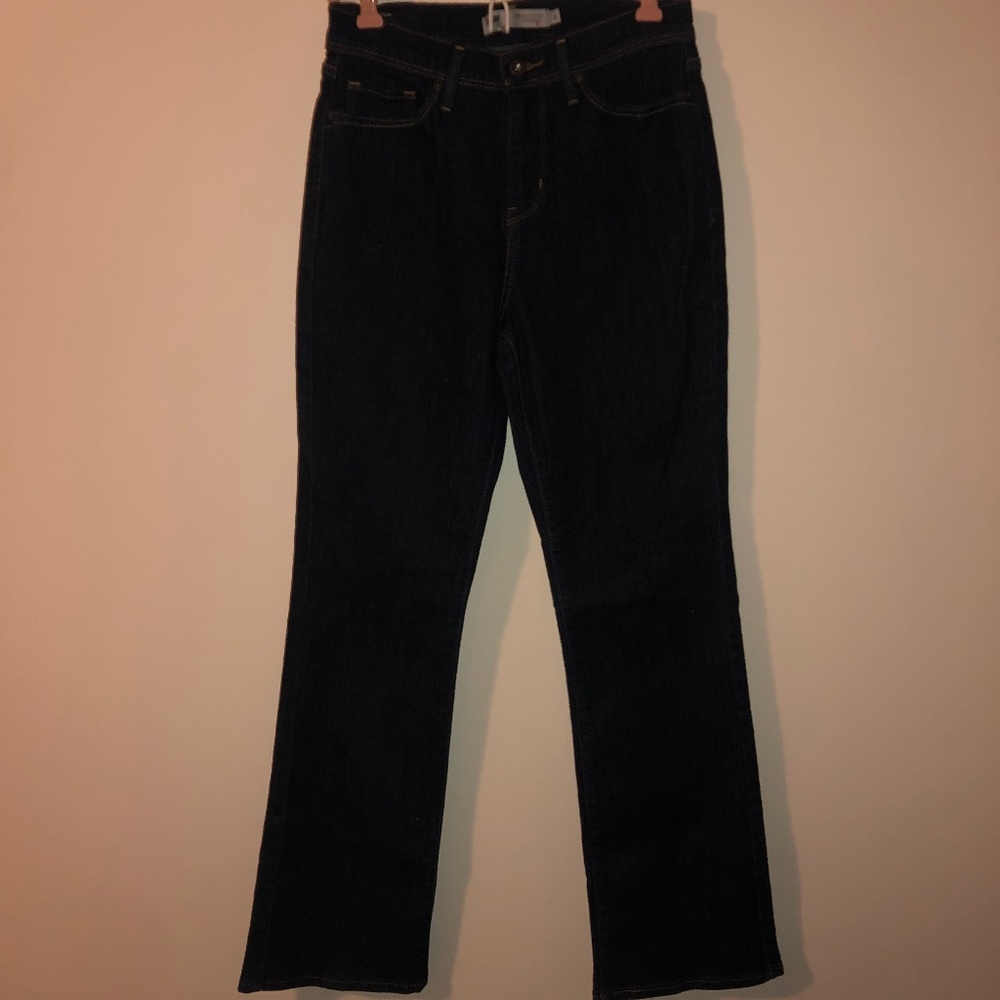 Levi's Perfectly slimming 512 bootcut Dark wash Denim jeans Size 6 - Picture 8 of 8